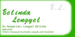belinda lengyel business card